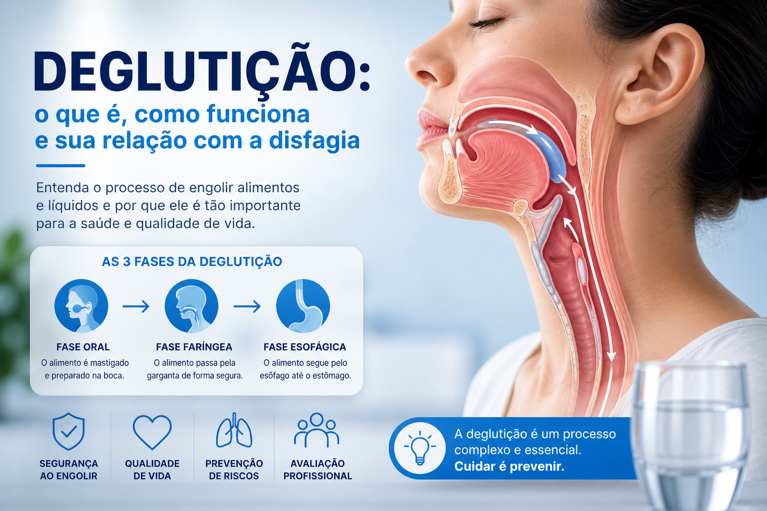 Deglutição e como funciona o processo de engolir
